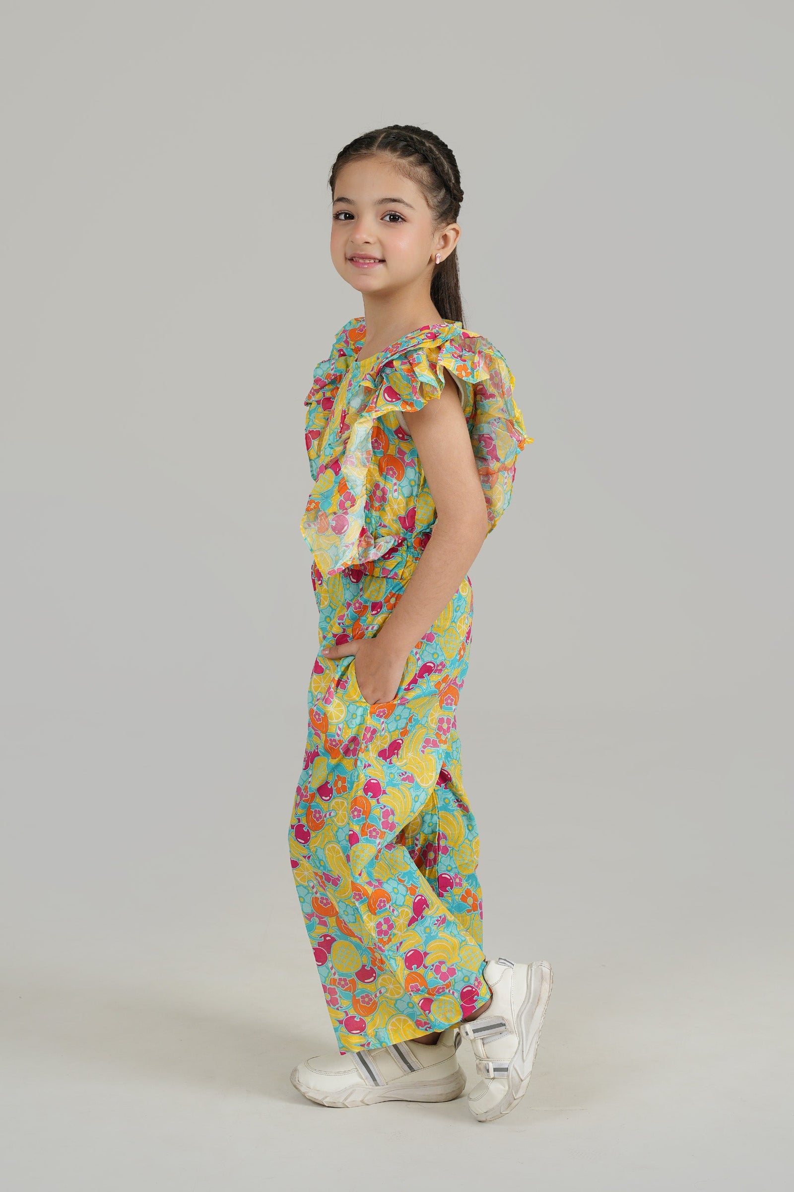 Digital Printed Lawn Jumpsuit