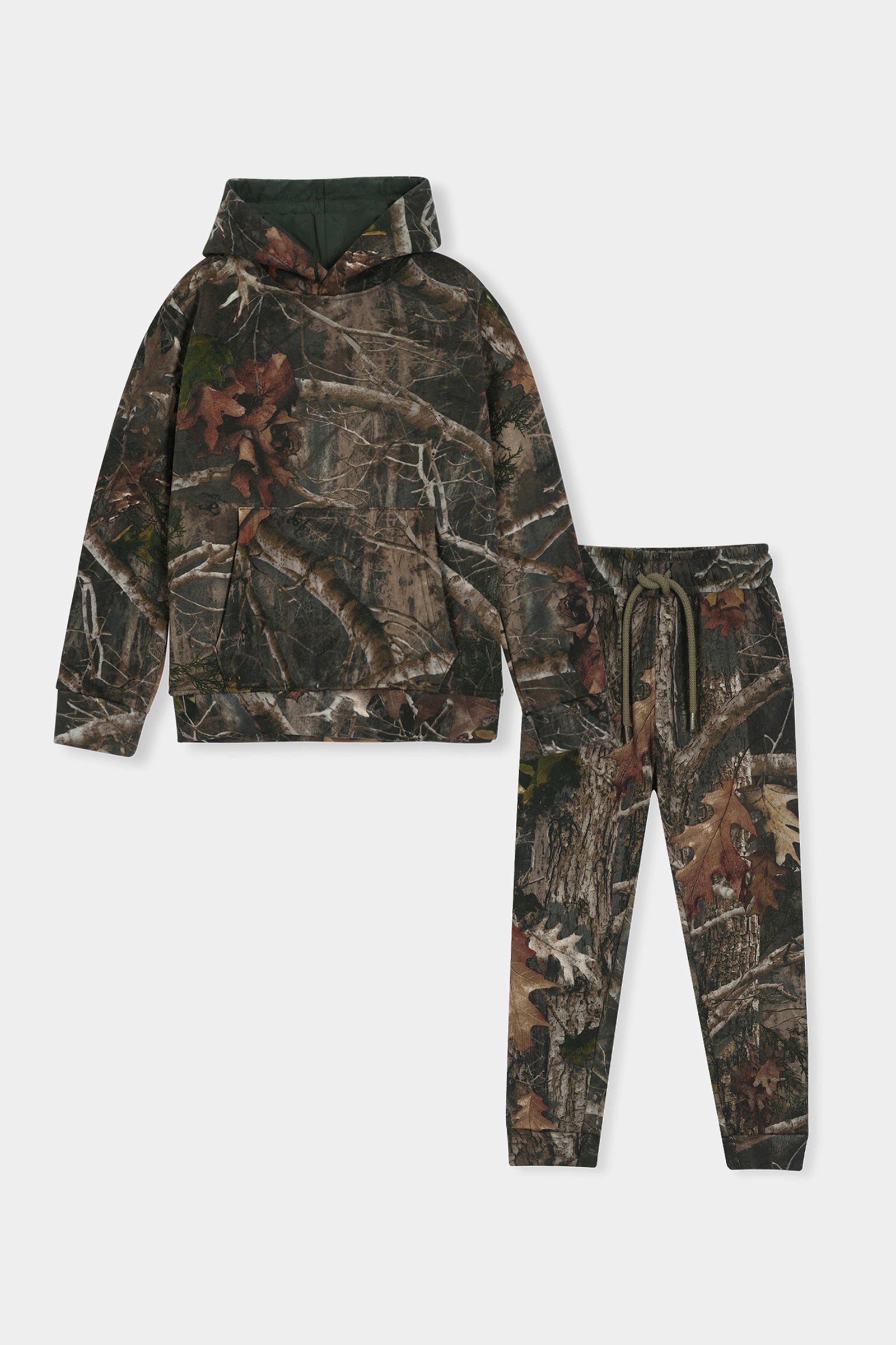 Boys Camouflage Hoodie & Jogger Set – Forest Print