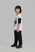 Boys Contrast Sleeves Printed Cotton Oversize T-Shirt