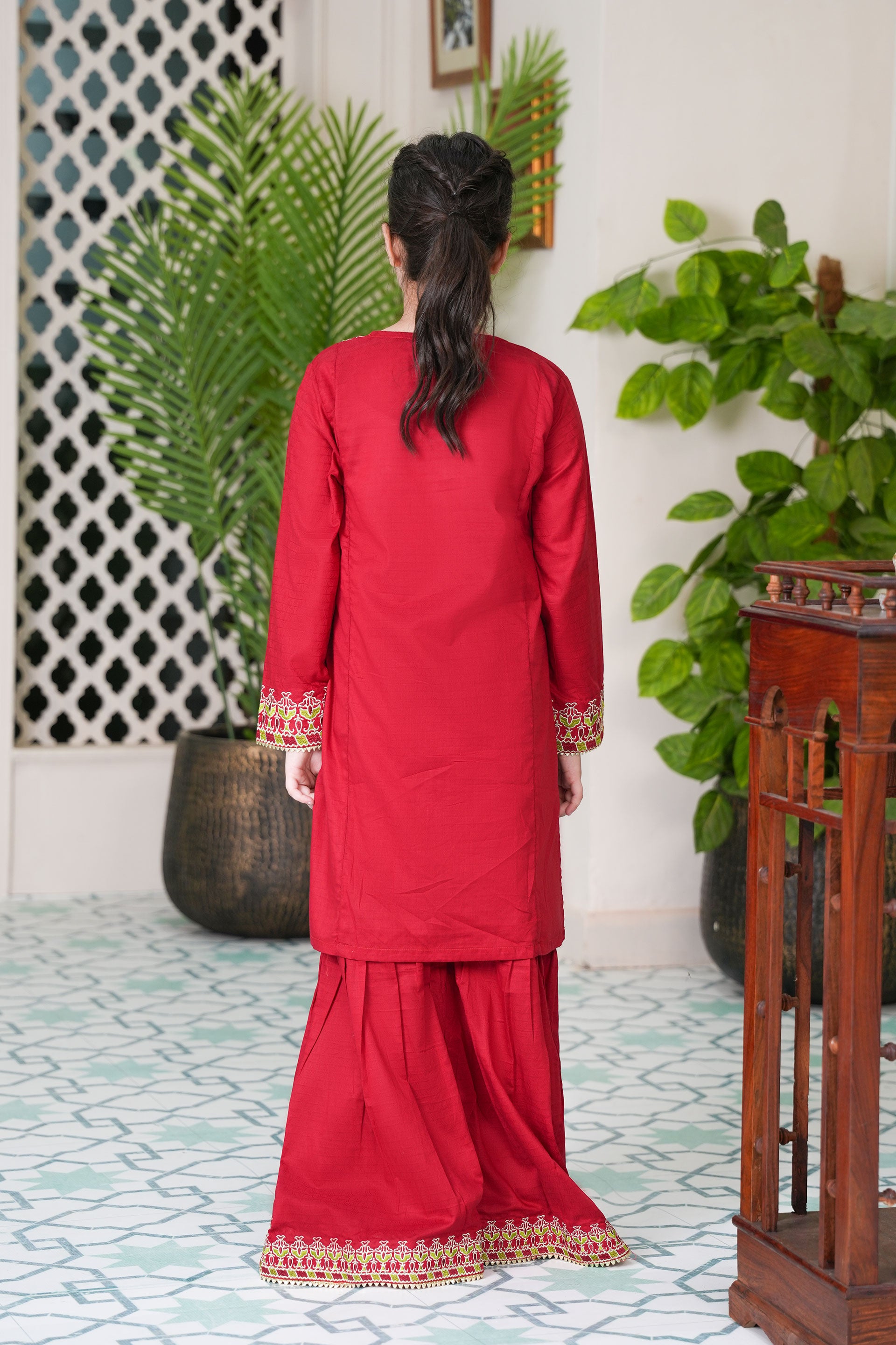 Self Designed and Embroidered Cotton Mod Season