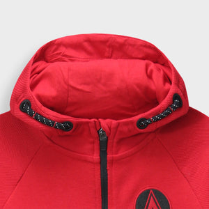 Kids Premium Quality Embroidered Red Zipper Hoodie (R)