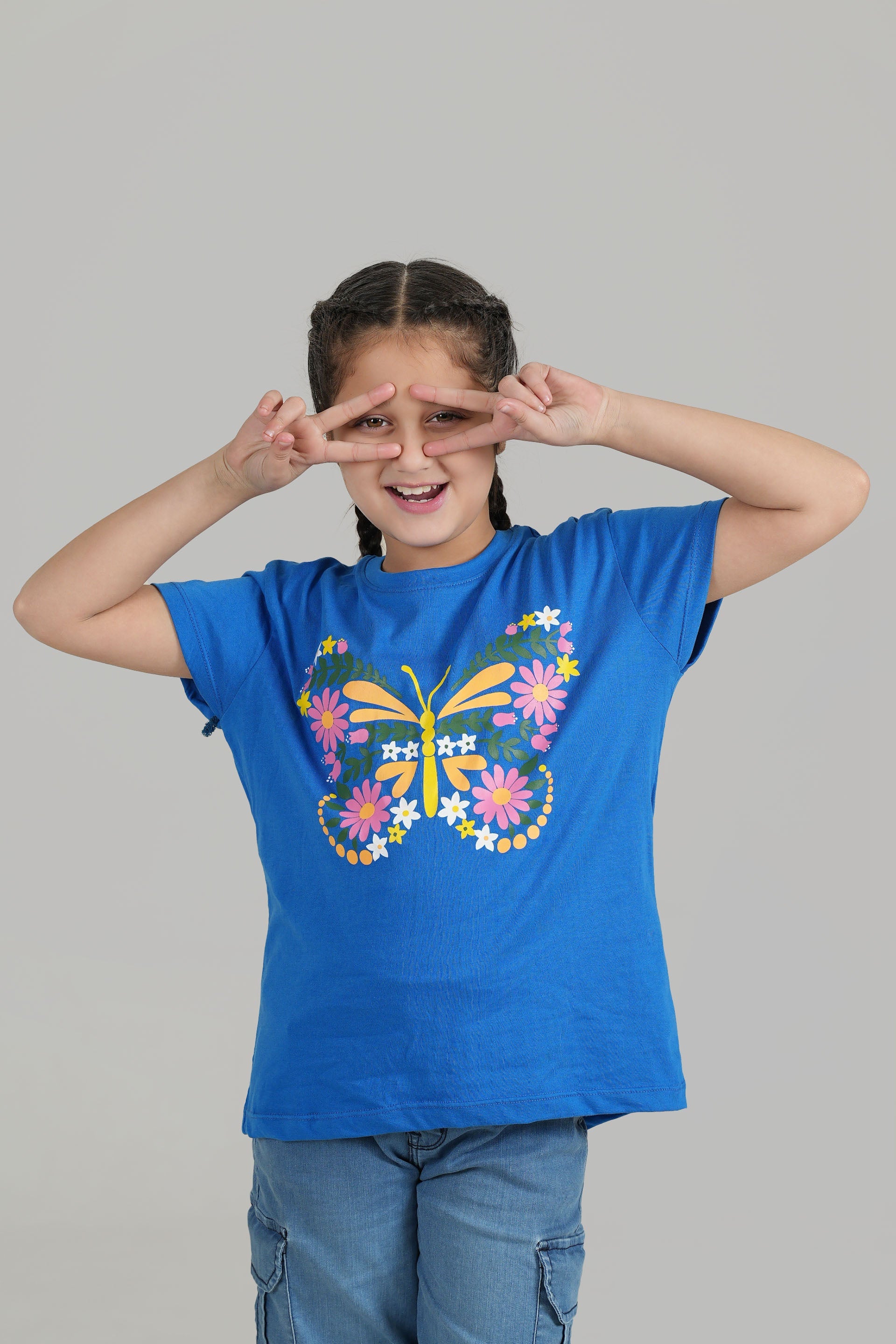 Butterfly printed T shirt