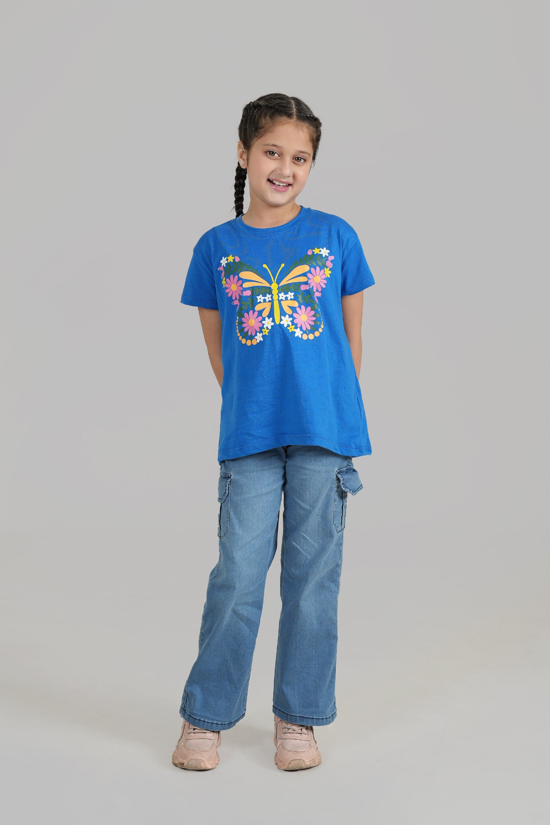 Butterfly printed T shirt