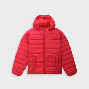 Kids Premium Quality Long Sleeve Red Puffer Hoodie Jacket