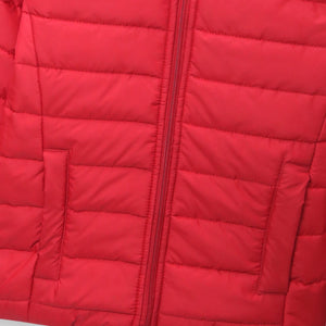 Kids Premium Quality Long Sleeve Red Puffer Hoodie Jacket