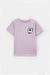 Kids Graphic Light Purple Soft Cotton T-Shirt