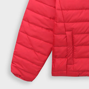 Kids Premium Quality Long Sleeve Red Puffer Hoodie Jacket