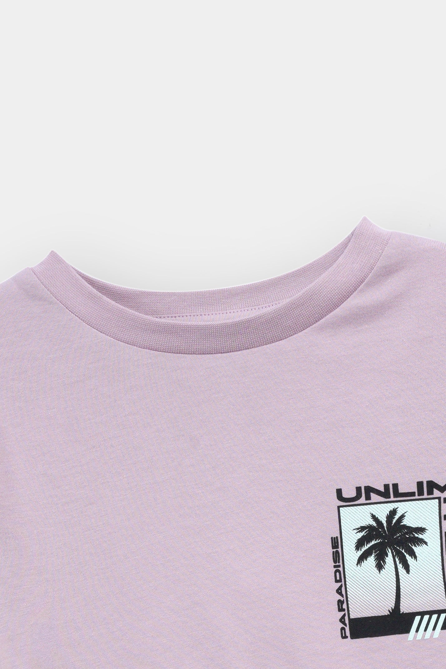 Kids Graphic Light Purple Soft Cotton T-Shirt