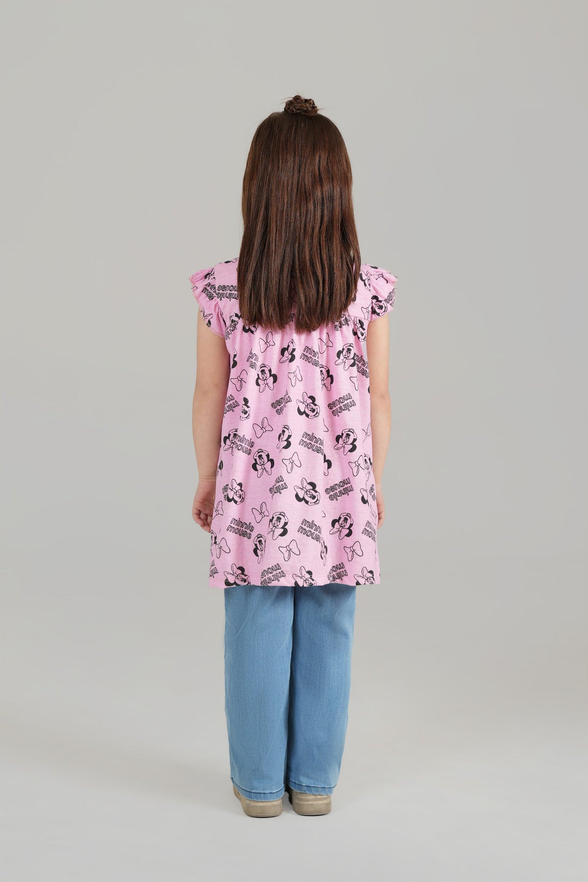 Allover Printed Long knit Frock