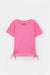 Girls Fashion Soft Cotton Pink Rib T-Shirt