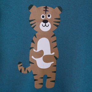 Premium Quality "Tiger" Printed Aqua Fleece Suit For Kids