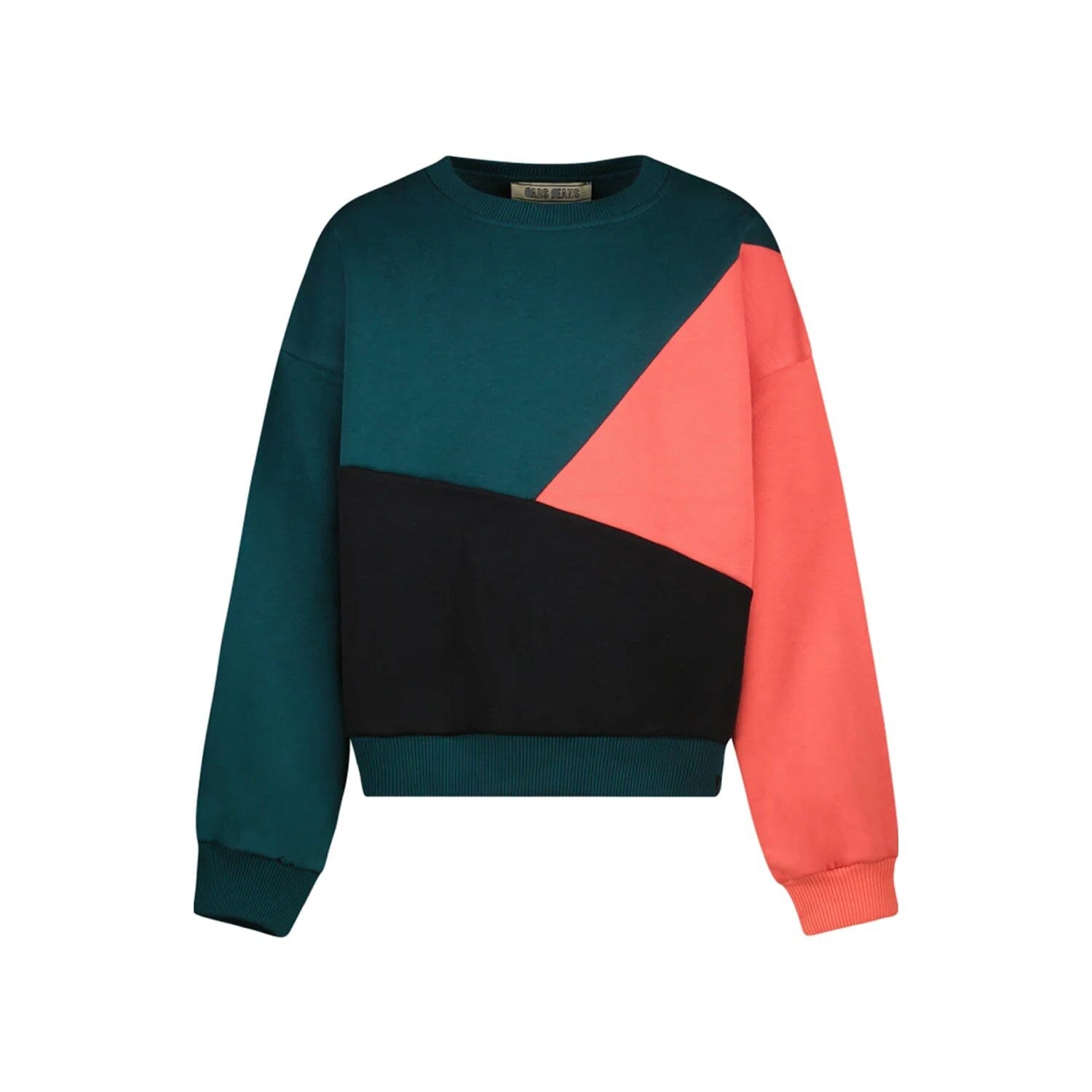 Premium Quality Color Block Soft Fleece Sweatshirt For Girls (121474)