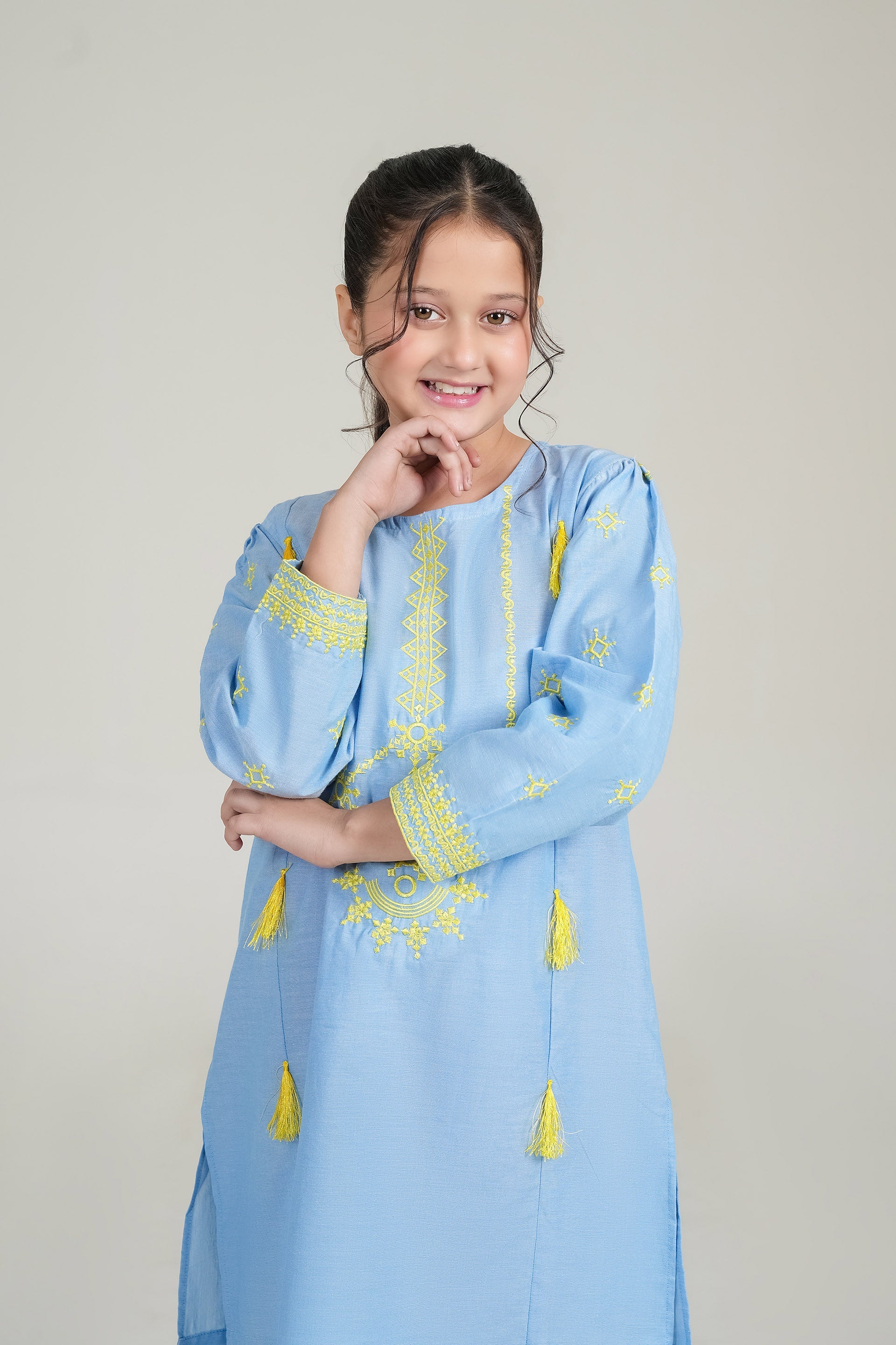 EMBROIDERED SUIT 2 Pcs SkyBlue