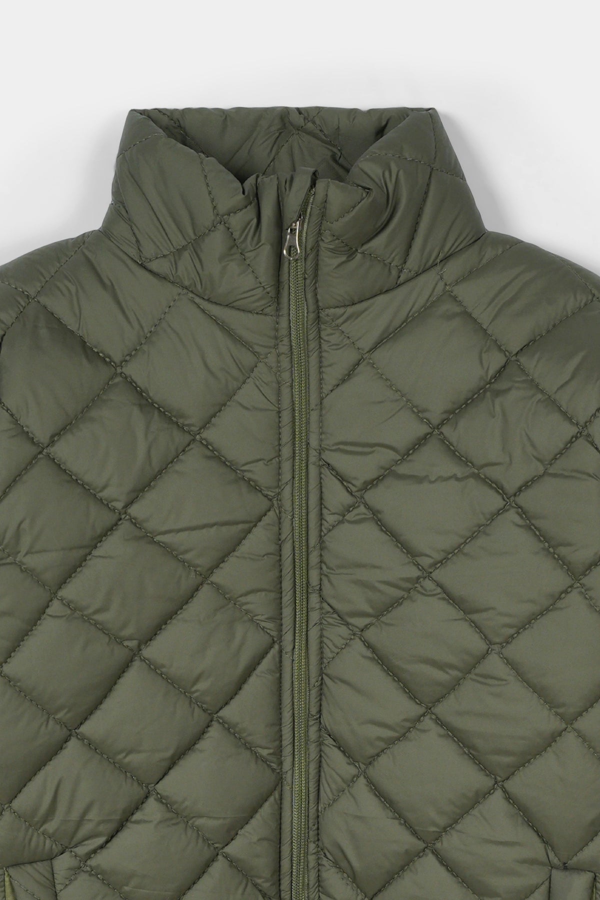 Olive Green Zipper Jacket
