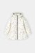 Girls’ Winter Puffer Jacket – White Quilted jacket with Multicolor Heart Print