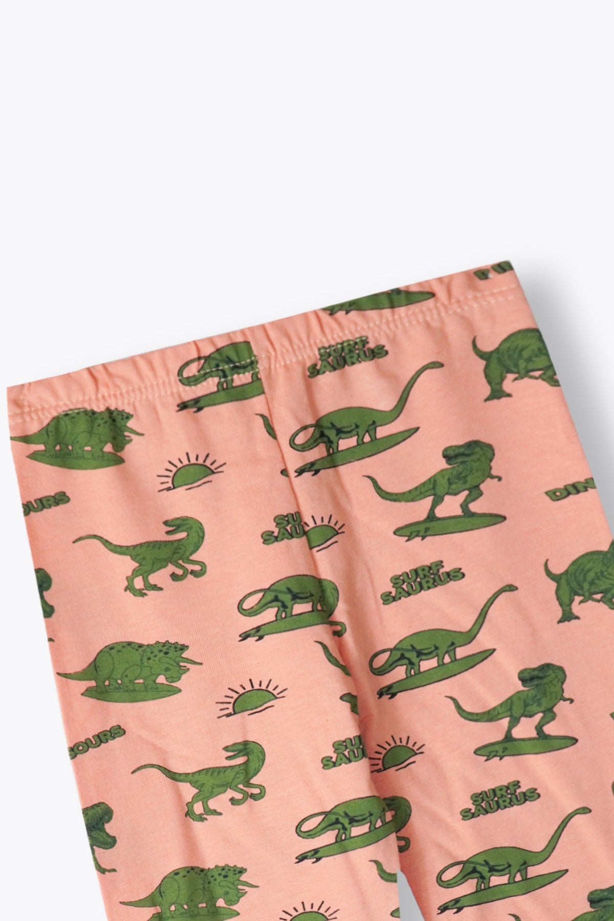 Dino Printed Girls Soft Cotton Bow Lycra Tight