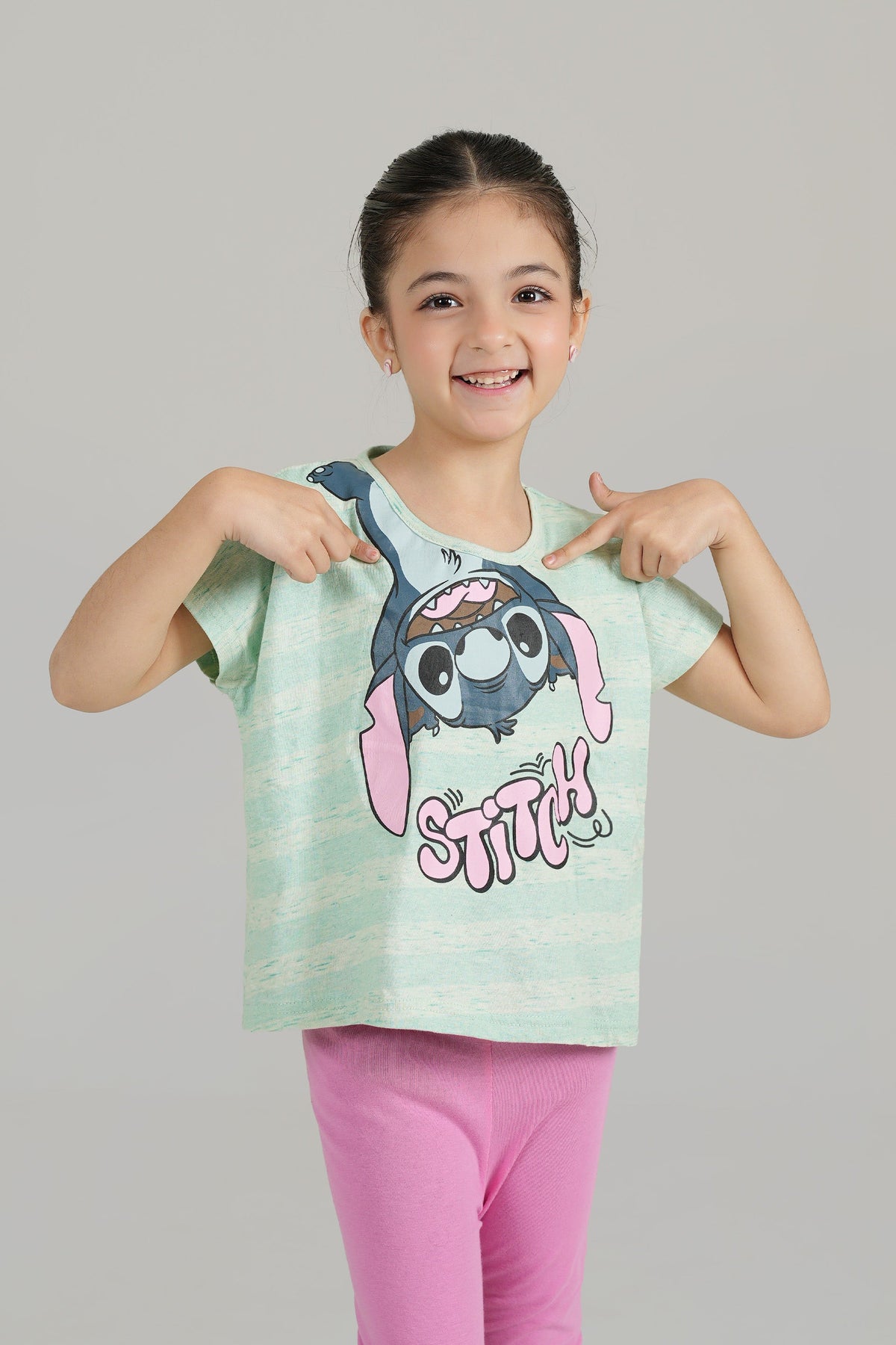 Stich Printed Short Body T shirt