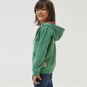 Premium Quality Embroidered Soft  Fleece Zipper Hoodie For Kids (121856)