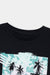 Premium Quality Black "Beach" Slogan Cotton T-Shirt For Boys