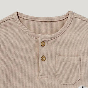 Premium Quality Henley Neck Winter Top For Kids