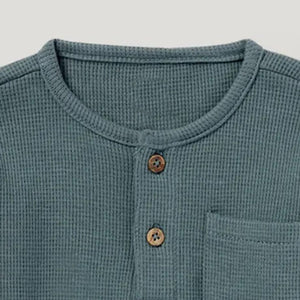 Premium Quality Henley Neck Winter Top For Kids