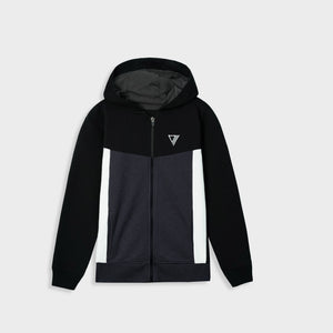 Premium Quality Embroidered Fleece Panel Zipper Hoodie For Kids