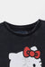 Girls "Hello Kitty" Printed Black T-Shirt