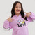 Premium Quality Pink Printed Fleece TrackSuit For Girls