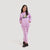 Premium Quality Pink Printed Fleece TrackSuit For Girls