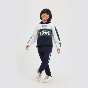 Kids Cut & Sew Graphic Fleece Panel TrackSuit