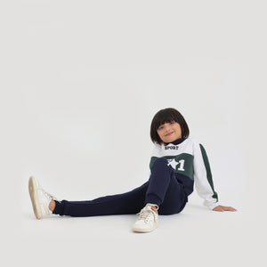 Kids Cut & Sew Graphic Fleece Panel TrackSuit