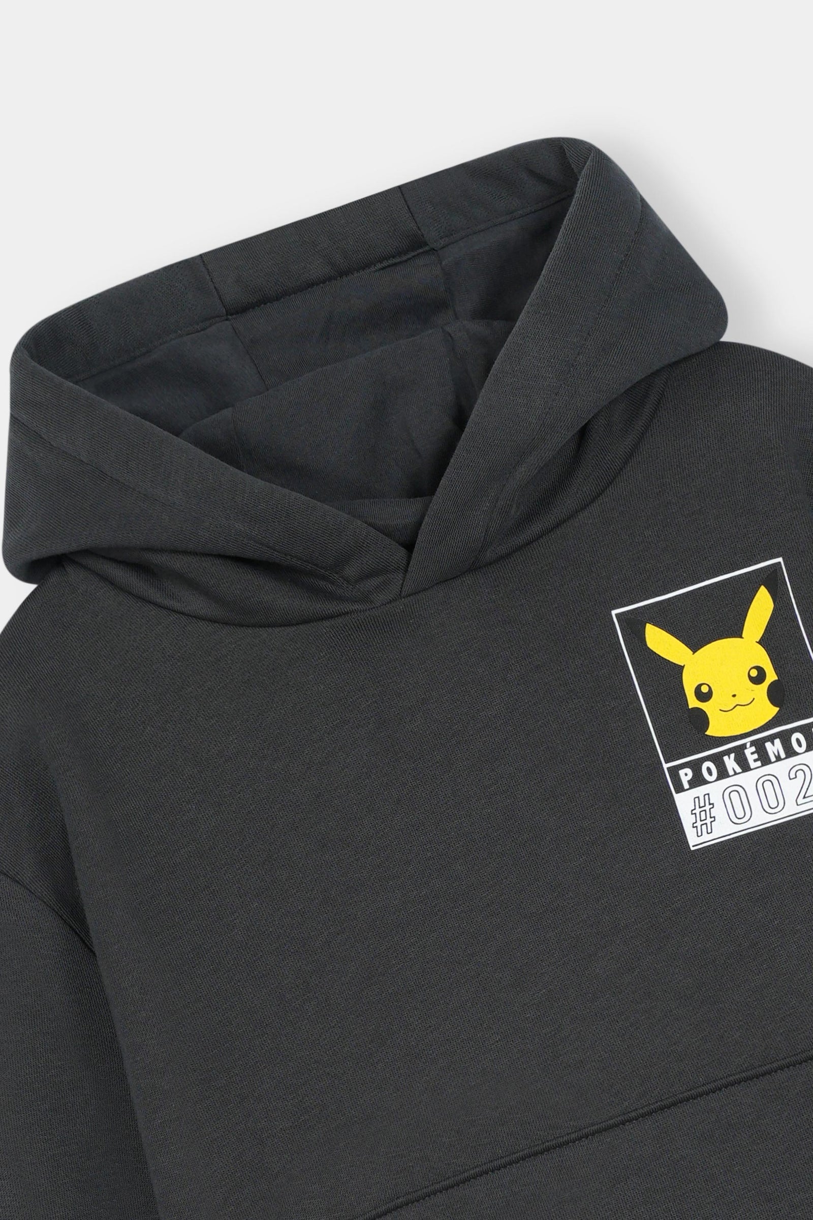 Black Pokémon Hoodie – Pikachu #0025 Graphic Pullover