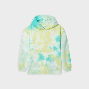 Premium Quality Tie & Dye Fleece Pull-Over Hoodie For Kids