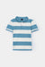 Boys Horizontal Stripes Soft Cotton Pique Polo Shirt