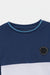 Crew Neck Color Block Soft T-Shirt For Boys