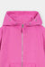 Bright Pink Full-Zip Hoodie with Kangaroo Pockets