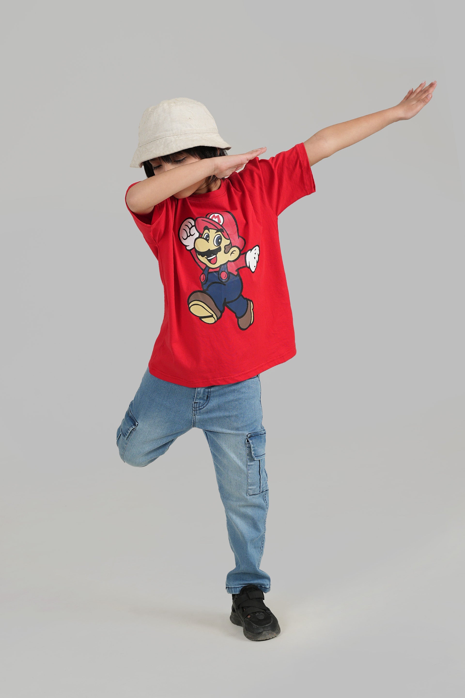 Drop Shoulder Super Mario T shirt