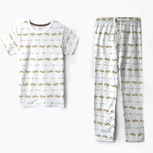 Kids All Over Graphic Jersey Pajama Set