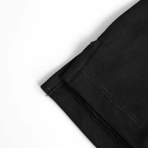 Premium Quality Black Pique Embroidered Polo For Men (120880)