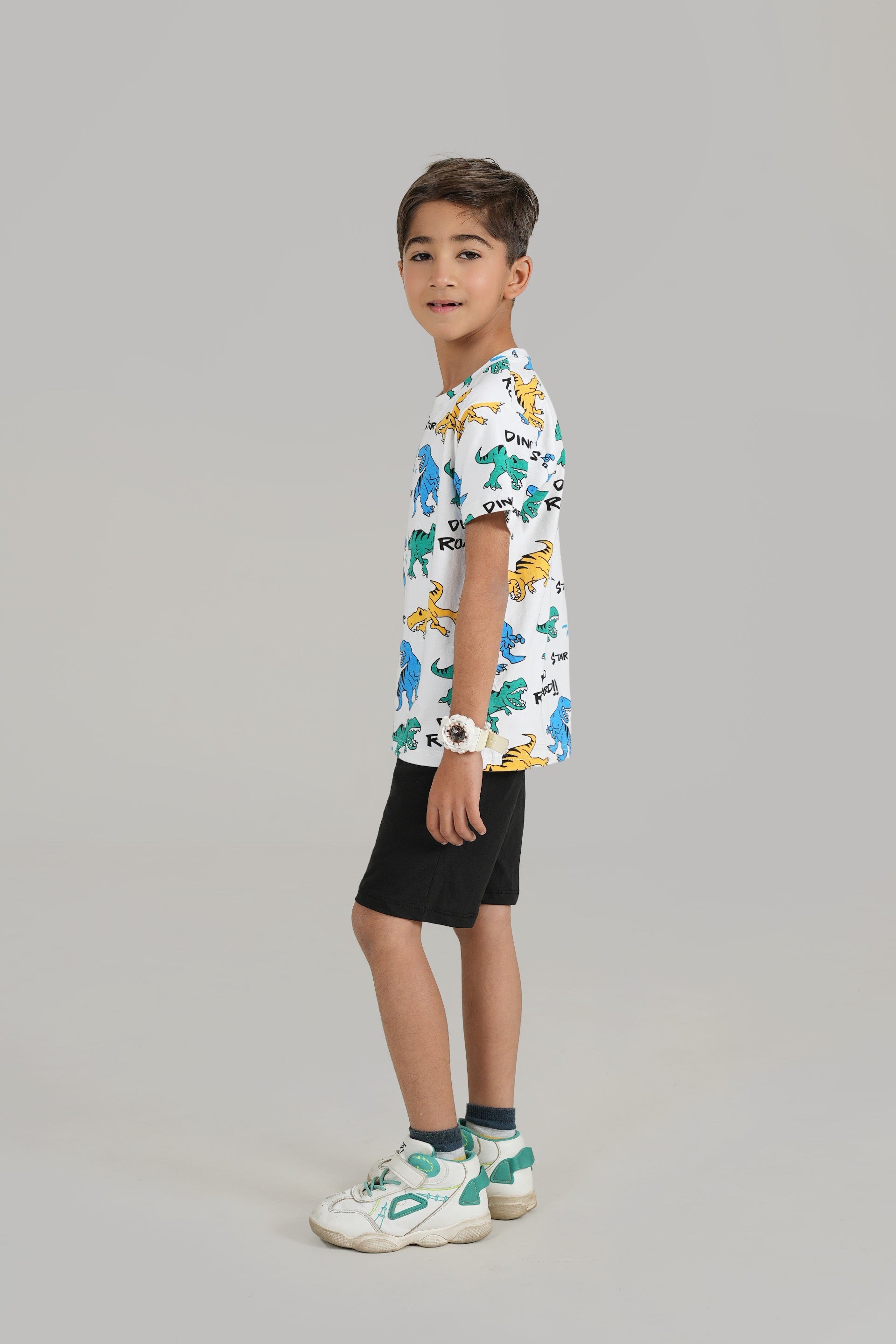 Dino Shirt with Black Short