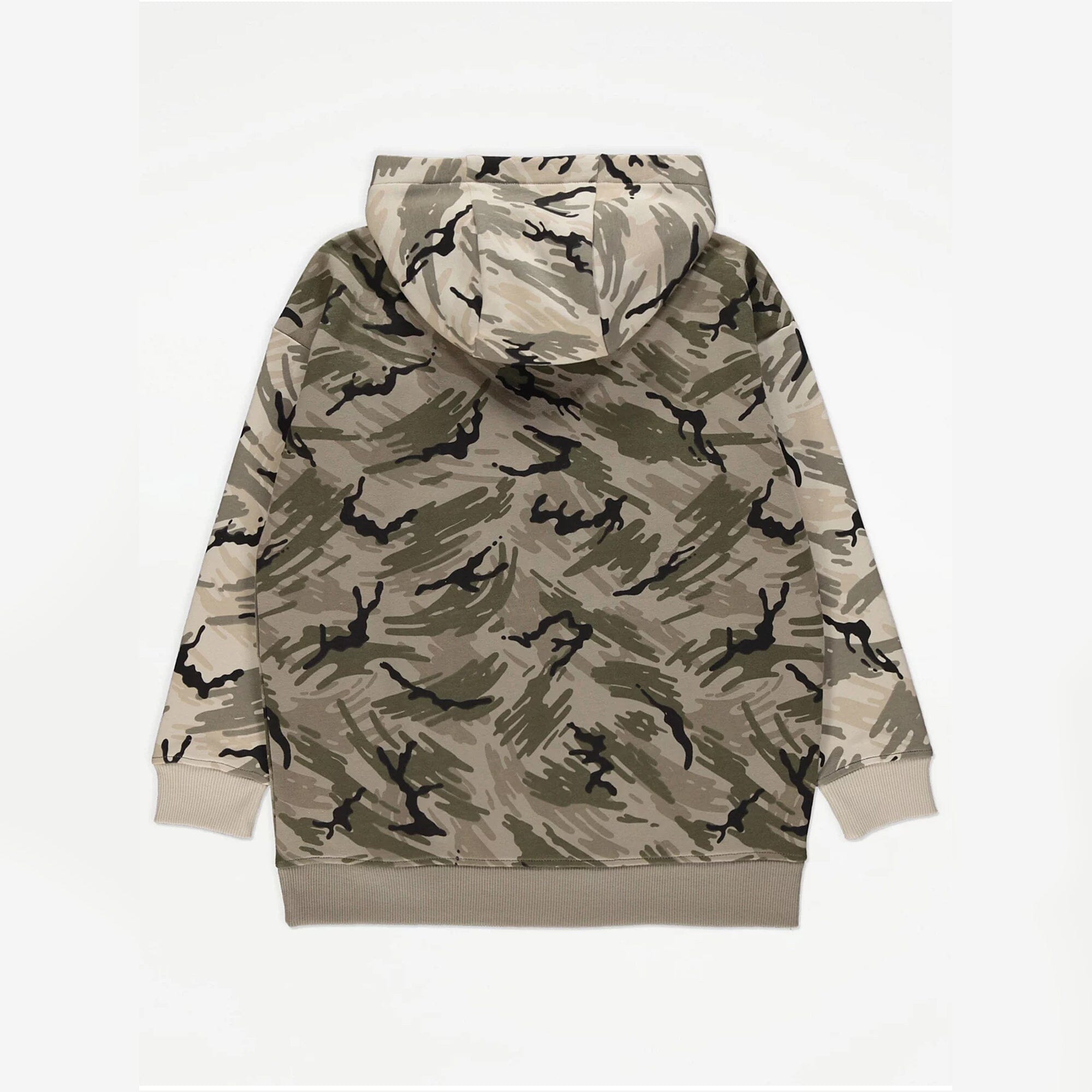 Premium Quality Camo  Printed Pull-Over Hoodie For Kids (121373)