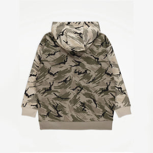 Premium Quality Camo  Printed Pull-Over Hoodie For Kids (121373)