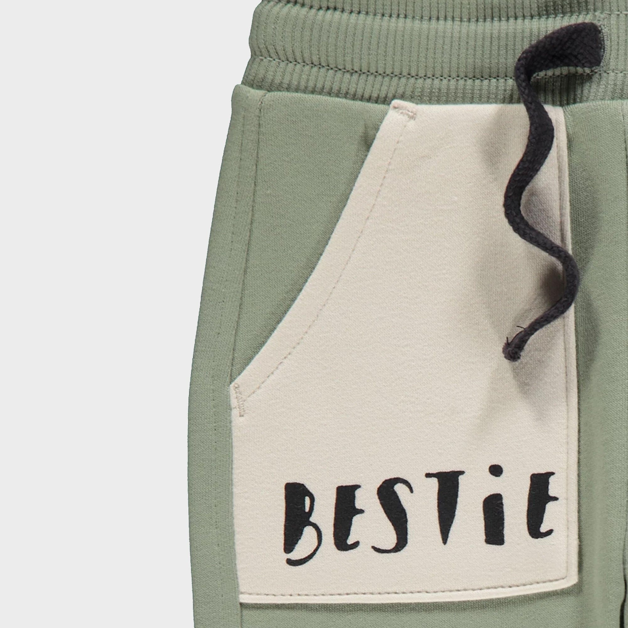 Premium Quality Olive Fashion Fleece Jogger Trouser For Kids (121423)