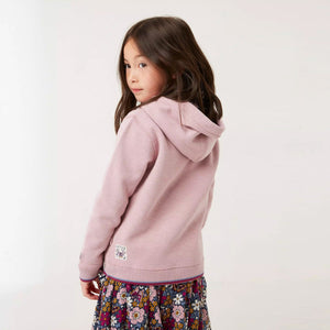 Premium Quality Embroidered Soft Heavy Fleece Hoodie For Girls (121483)