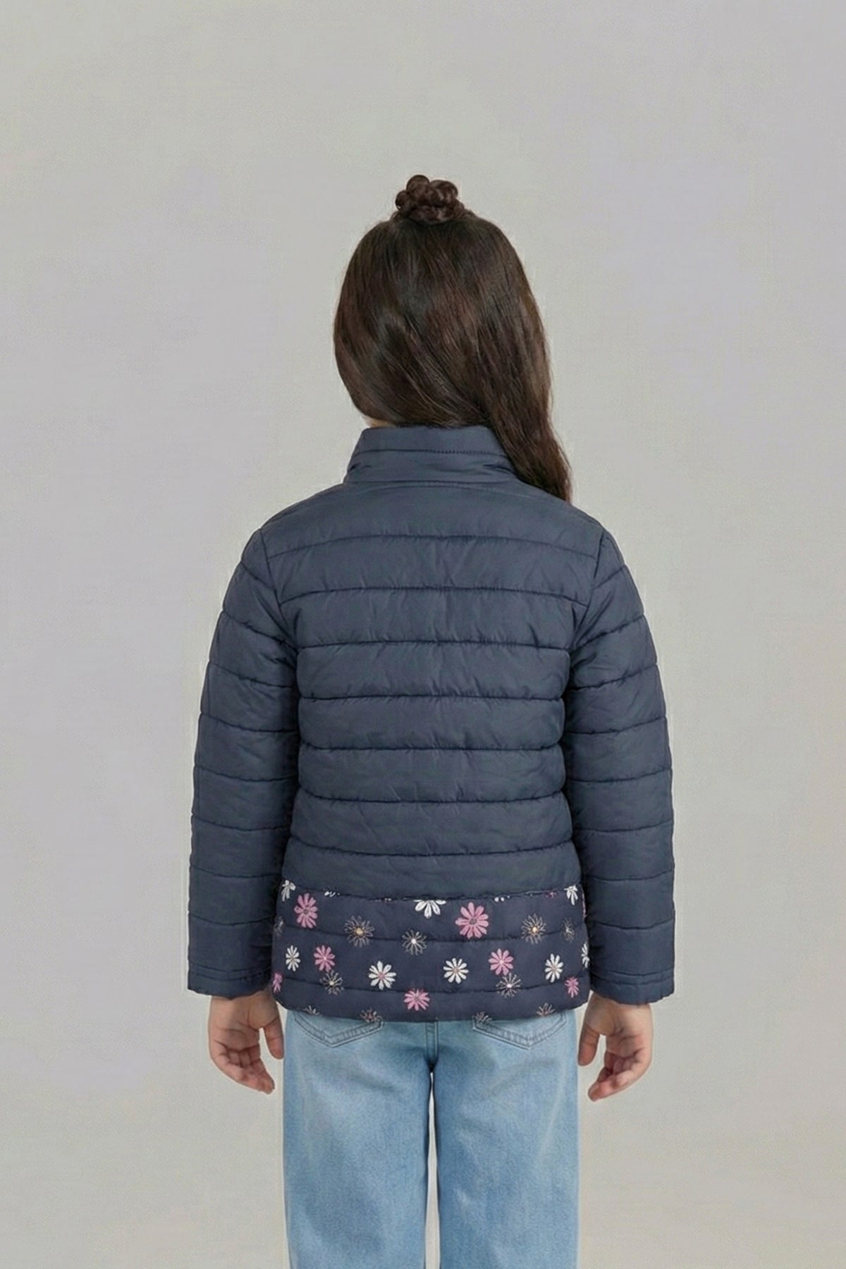 Navy Blue Zipper Jacket