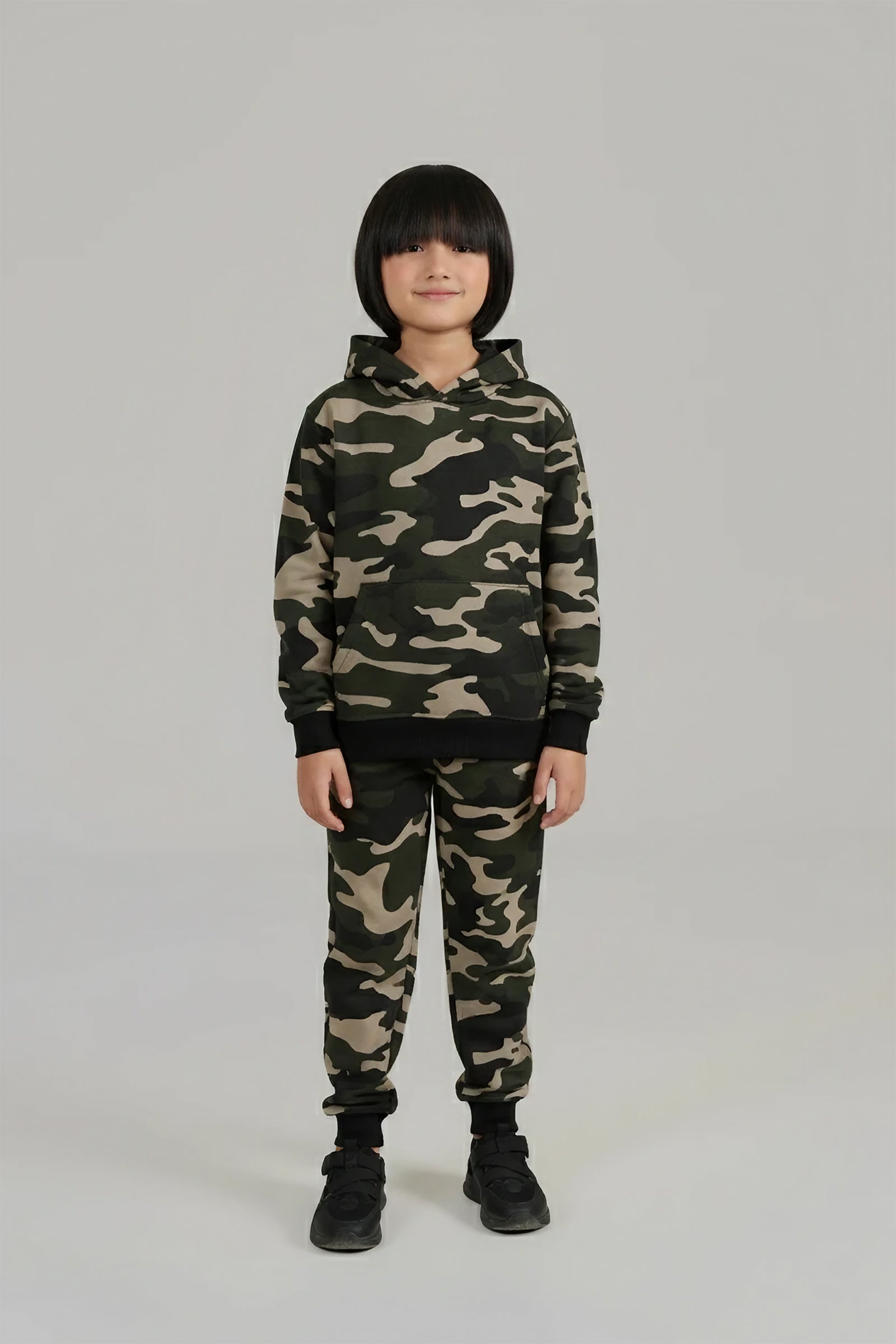 Boys Camouflage Hoodie and Jogger Set