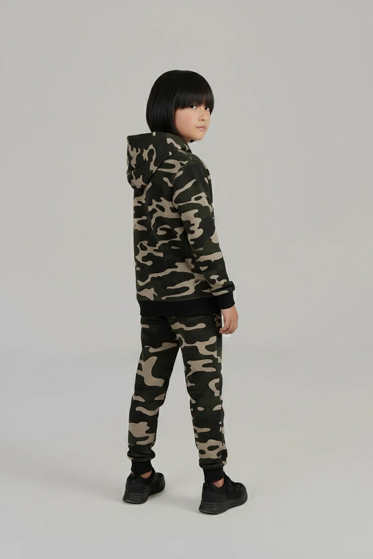 Boys Camouflage Hoodie and Jogger Set