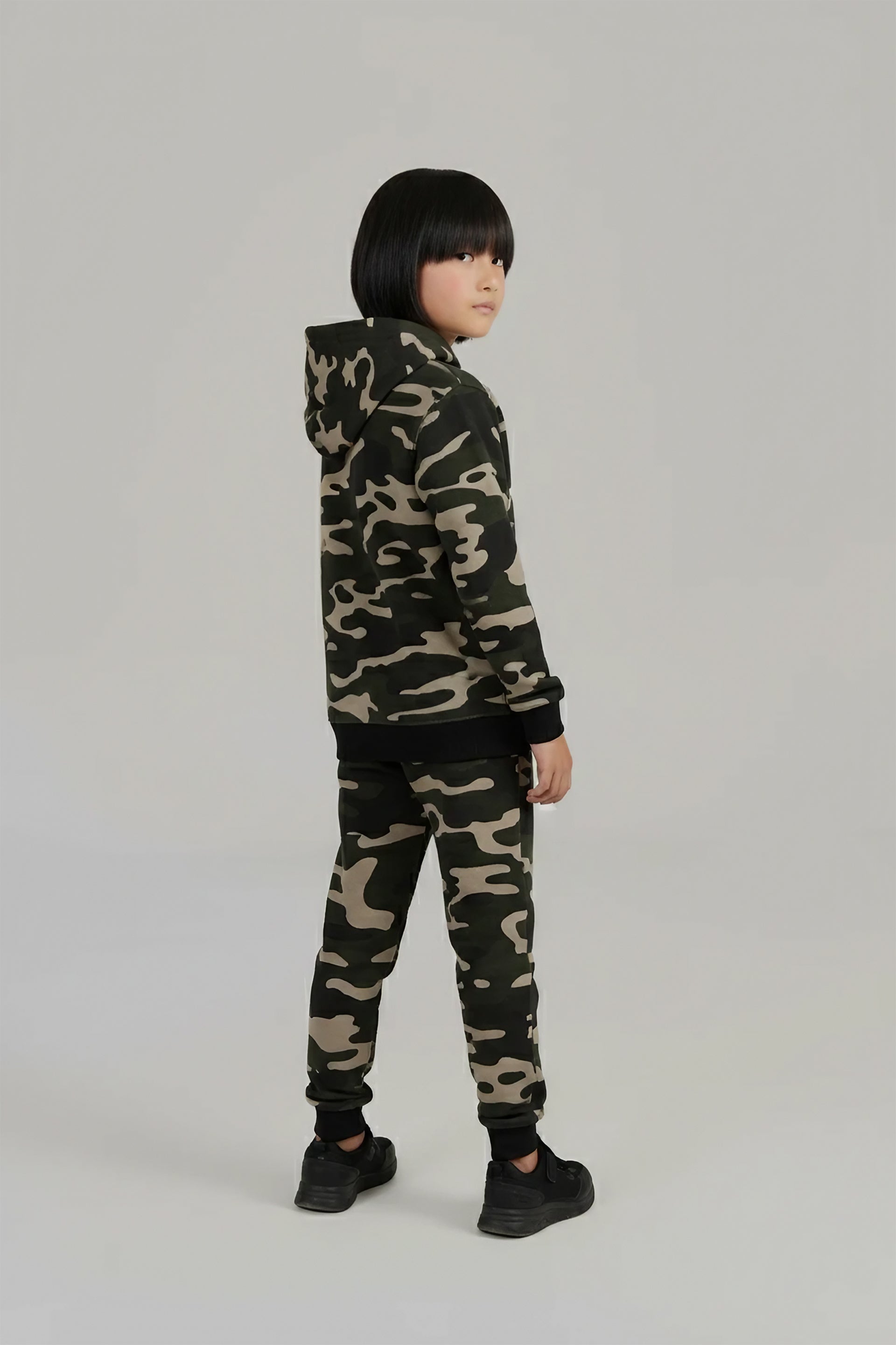 Boys Camouflage Hoodie and Jogger Set