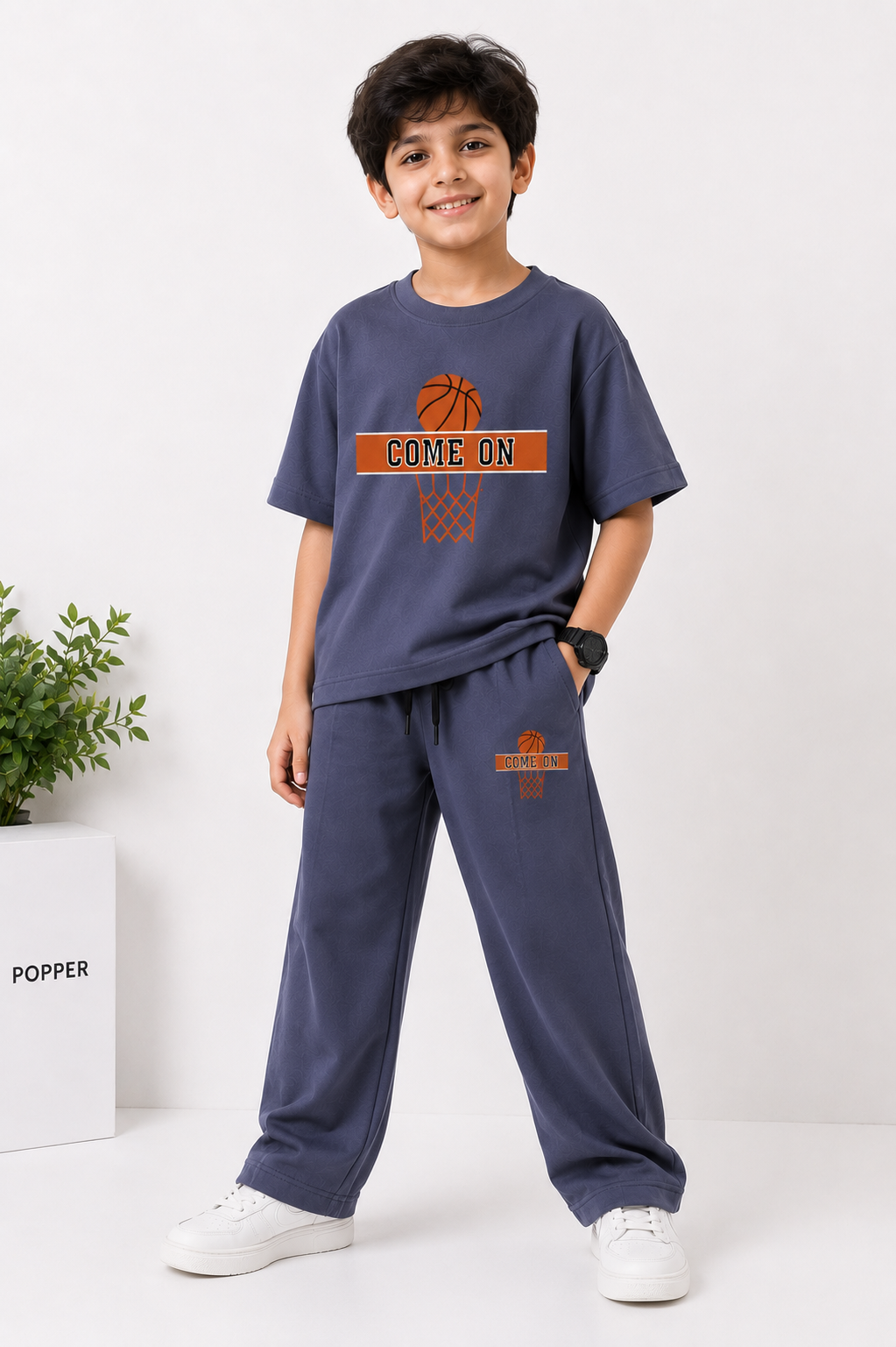 Boys Come On Basketball Co-Ord Set