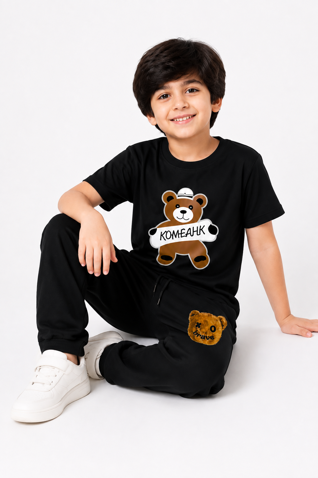 Brave Bear Black Co-Ord Set